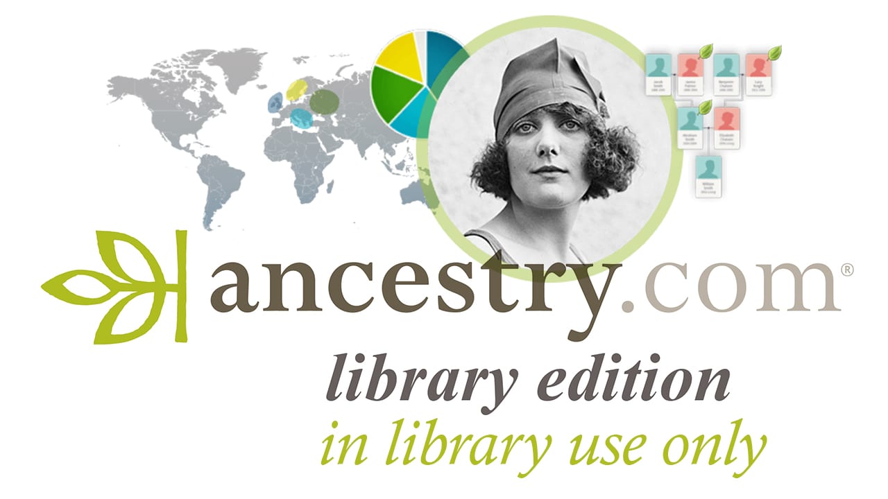 Ancestry.com library edition "in library use only" logo