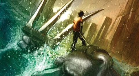 Percy Jackson Partial Book Cover