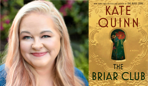 Kate Quinn with her book "The Briar Club"