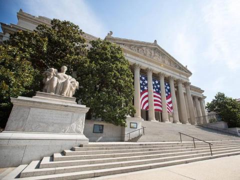 National Archives building in Washington D.C.