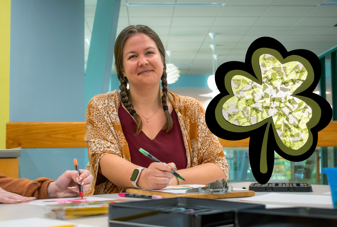 Melissa Gilding with Shamrock Craft