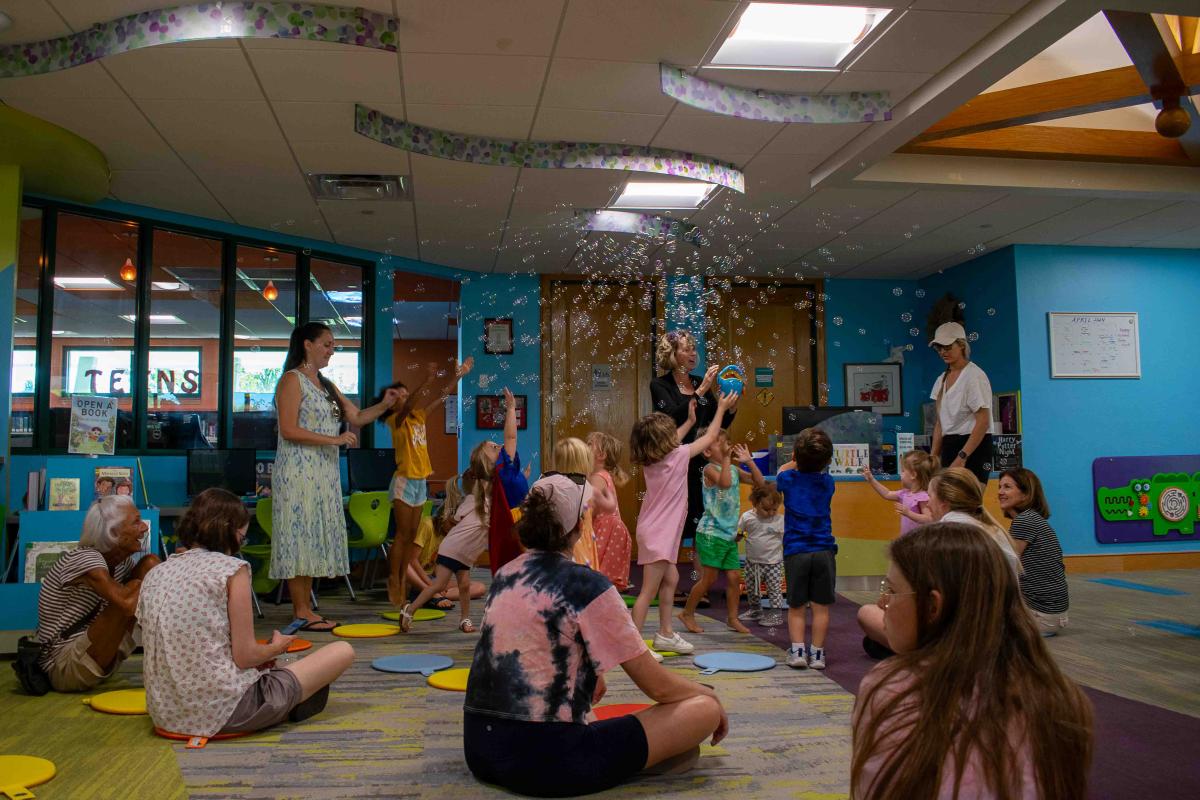 bubbles at story time