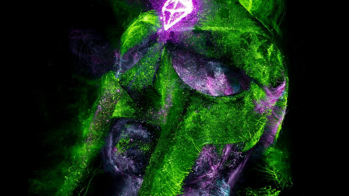 Spooky looking science blob.