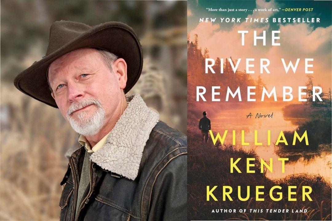 Picture of William Kent Krueger and his book cover